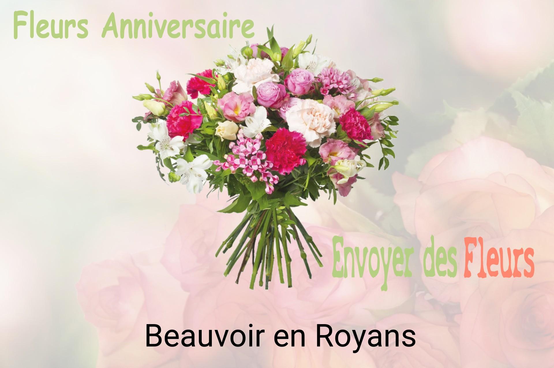 Bouquet de fleurs d’anniversaire livré à Beauvoir-en-Royans